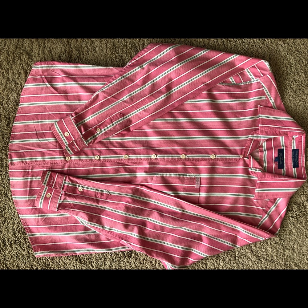 Faconnable Striped Blouse Size S Great Condition